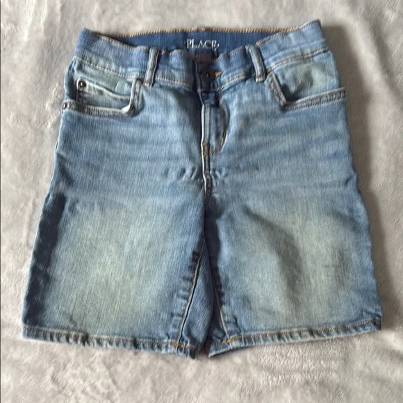 Place Denim Shorts Black and Blue Mid-Thigh - Picture 4 of 6